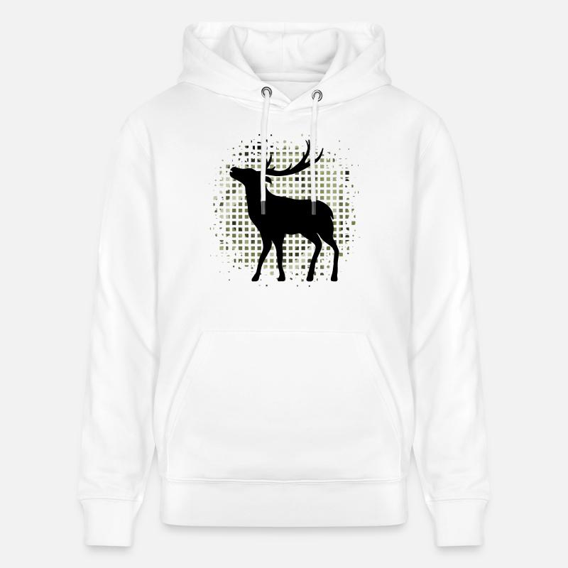 Hirsch - Stanley/Stella Unisex Bio-Hoodie CRUISER - Weiß