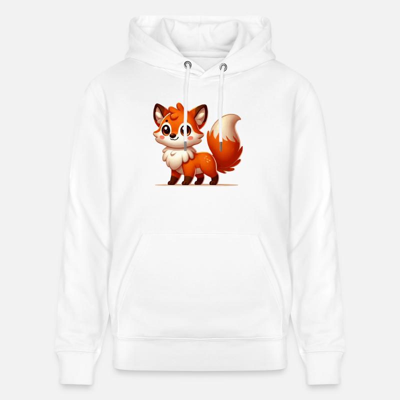 Fuchs Comic - Stanley/Stella Unisex Bio-Hoodie CRUISER  - Weiß