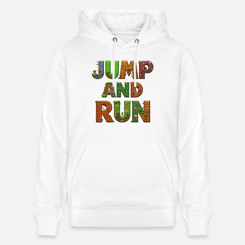 Saut et course 2 - Sweat à capuche bio CRUISER Stanley/Stella Unisexe - blanc