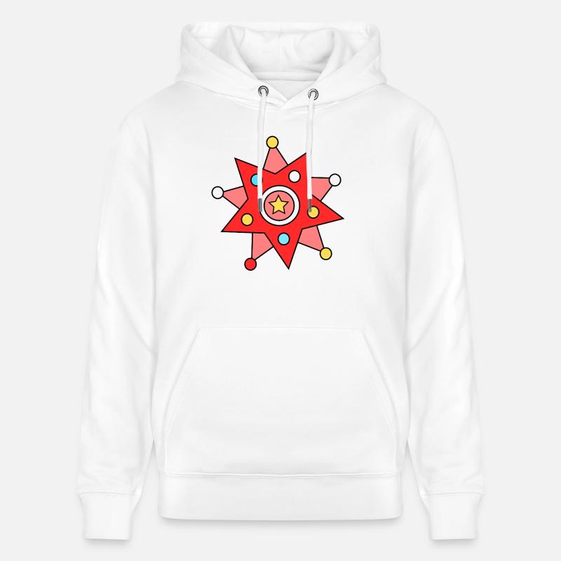 Étoiles différentes - Sweat à capuche bio CRUISER Stanley/Stella Unisexe - blanc