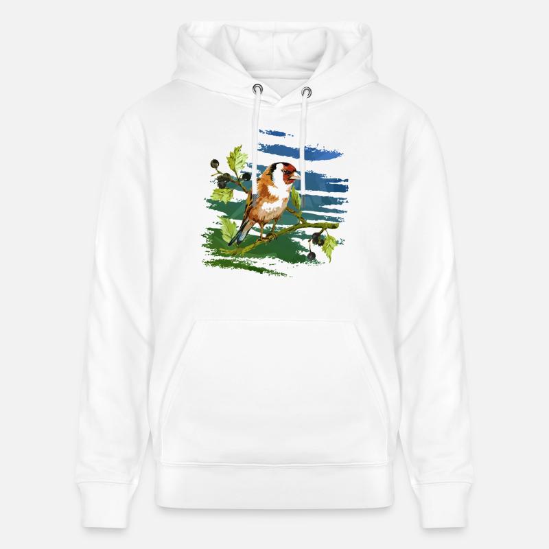 Bunter Vogel - Stanley/Stella Unisex Bio-Hoodie CRUISER  - Weiß