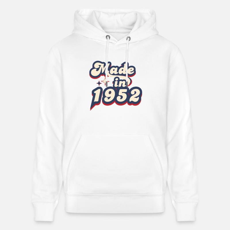 Made in 1952 retro - Sweat à capuche bio CRUISER Stanley/Stella Unisexe - blanc