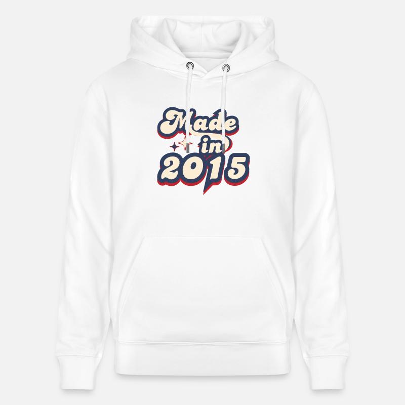 Made in 2015 retro - Sweat à capuche bio CRUISER Stanley/Stella Unisexe - blanc