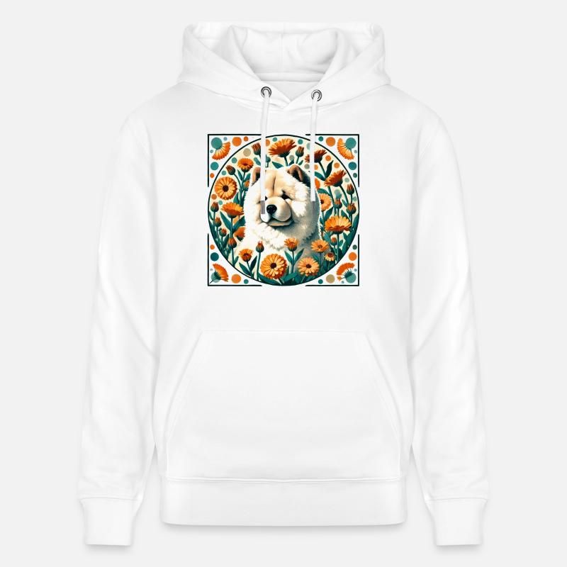 Chow Chow - Sweat à capuche bio CRUISER Stanley/Stella Unisexe - blanc