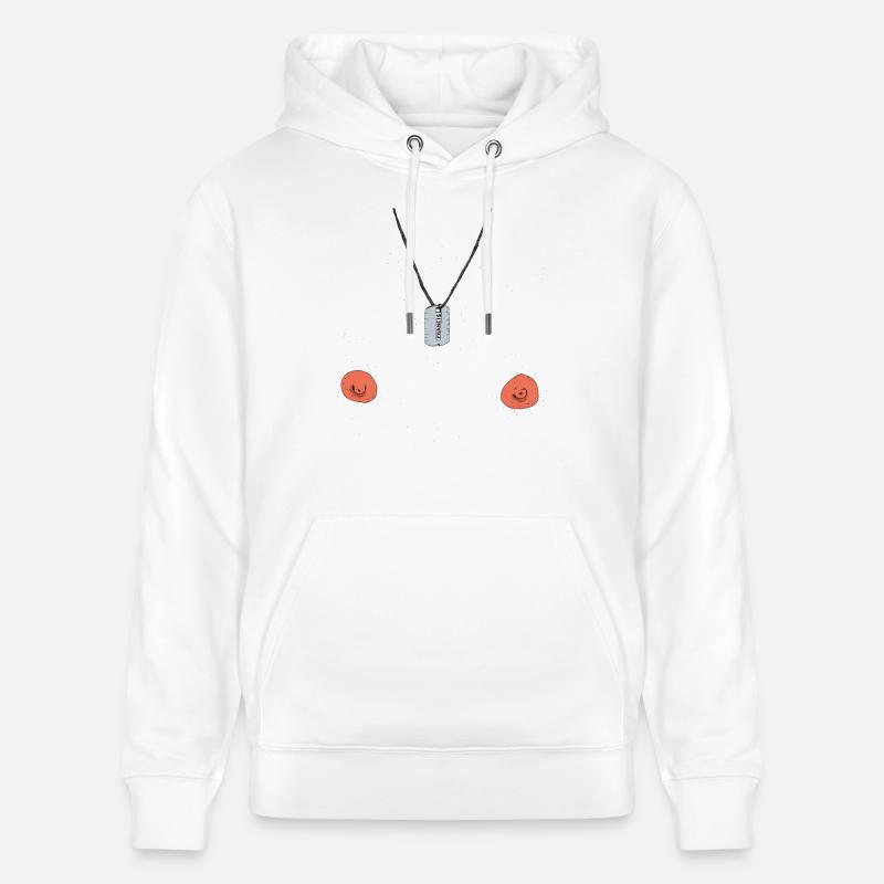 francis imberbe - Sweat à capuche bio CRUISER Stanley/Stella Unisexe - blanc