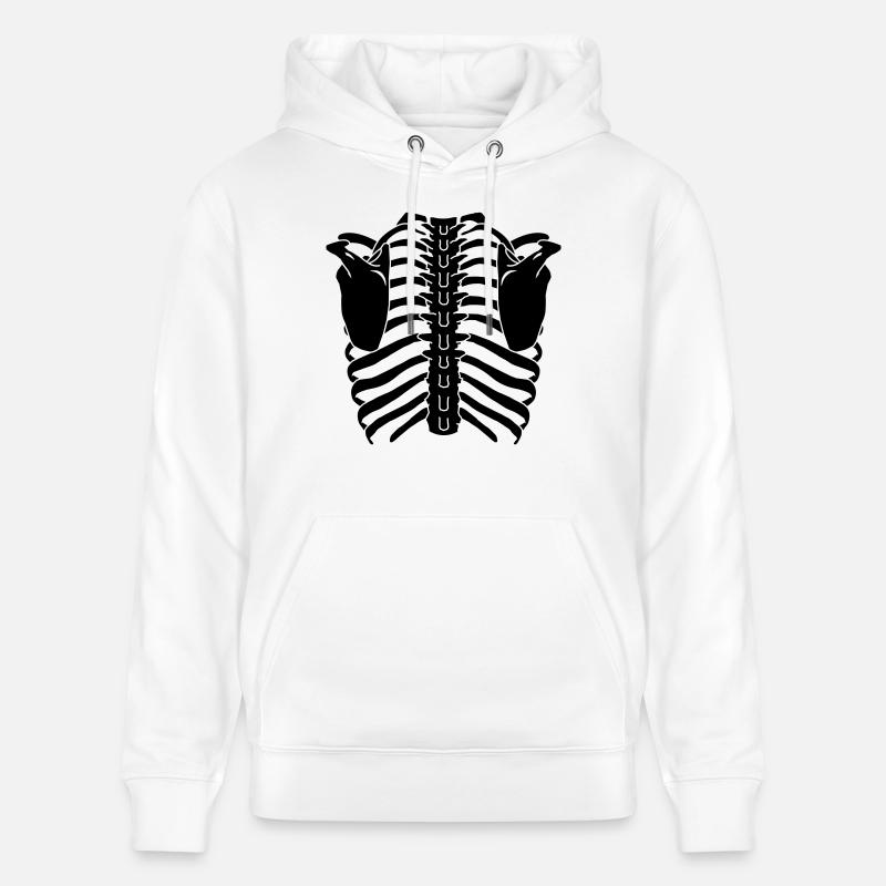 cage thoracique (dos) - Sweat à capuche bio CRUISER Stanley/Stella Unisexe - blanc