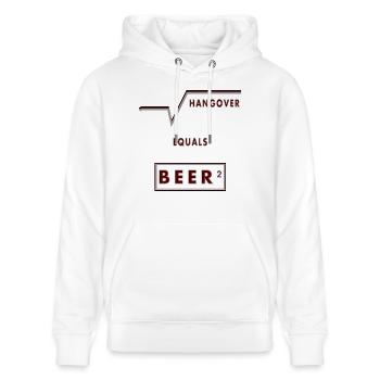 BEER - Stanley/Stella Unisex Bio-Hoodie CRUISER  - Weiß - Vorne - Alina (178cm) & Michal (187cm)