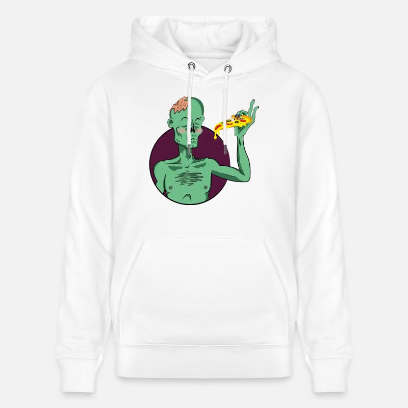 PIZZAAAAA0 - Sweat à capuche bio CRUISER Stanley/Stella Unisexe - blanc