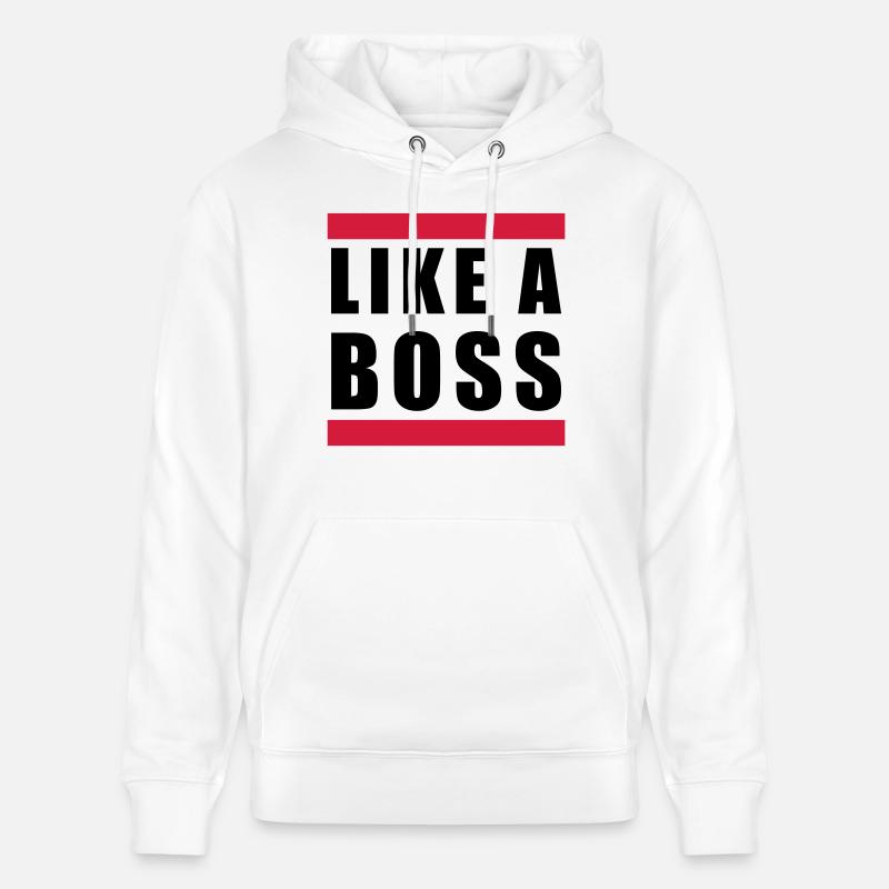 like a boss - Sweat à capuche bio CRUISER Stanley/Stella Unisexe - blanc