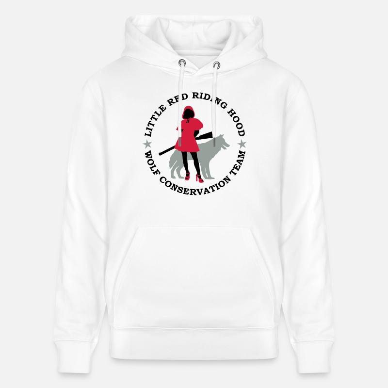 Wolf conservation team - Sweat à capuche bio CRUISER Stanley/Stella Unisexe - blanc