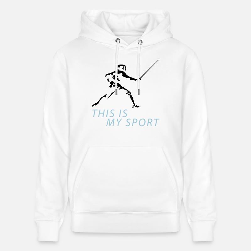 fechten_122012_b_2c - Sweat à capuche bio CRUISER Stanley/Stella Unisexe - blanc