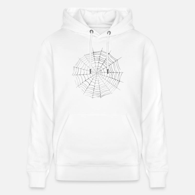 Smiley Spiderweb - Sweat à capuche bio CRUISER Stanley/Stella Unisexe - blanc
