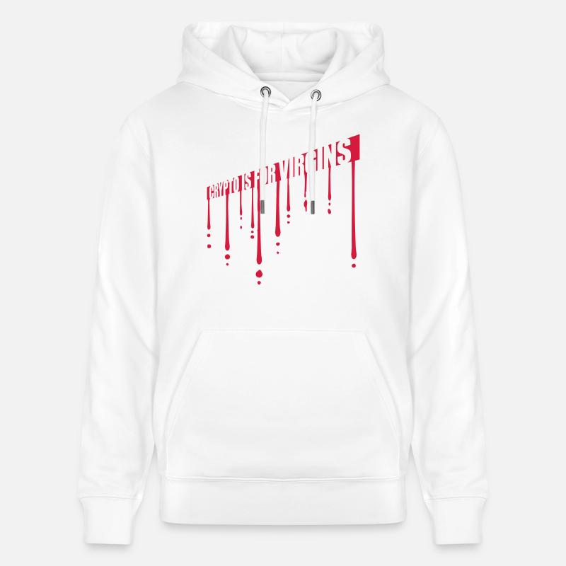 Crypto est pour les vierges - Sweat à capuche bio CRUISER Stanley/Stella Unisexe - blanc