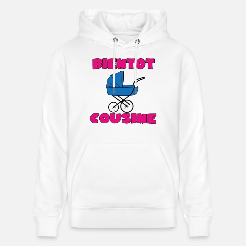 BALD EIN COUSIN - Stanley/Stella Unisex Bio-Hoodie CRUISER  - Weiß
