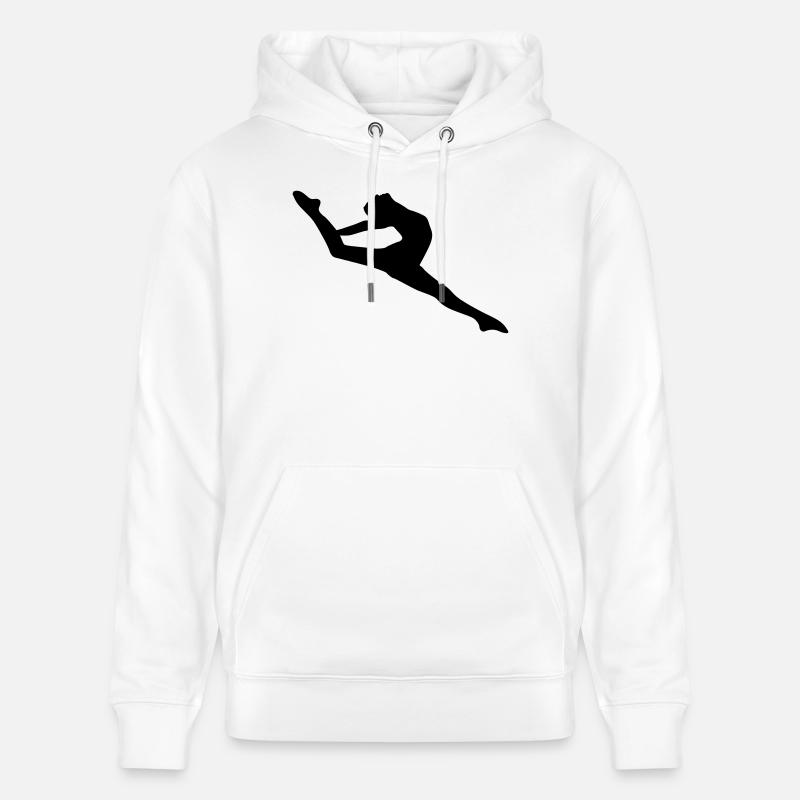 Vector Ballet dancer Silhouette - Stanley/Stella CRUISER Unisex Organic Hoodie - white