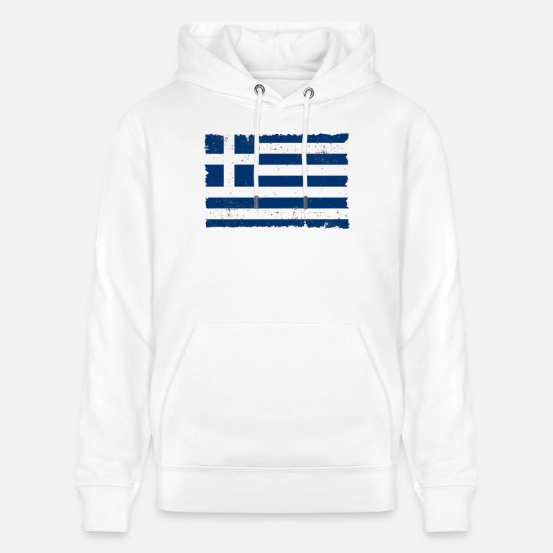 Grèce - Sweat à capuche bio CRUISER Stanley/Stella Unisexe - blanc