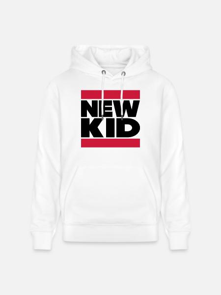 New Kid in Dubstep Look - Stanley/Stella CRUISER Unisex Organic Hoodie - white
