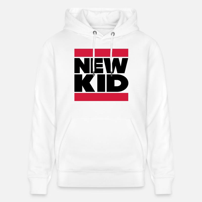 New Kid in Dubstep Regardez - Sweat à capuche bio CRUISER Stanley/Stella Unisexe - blanc