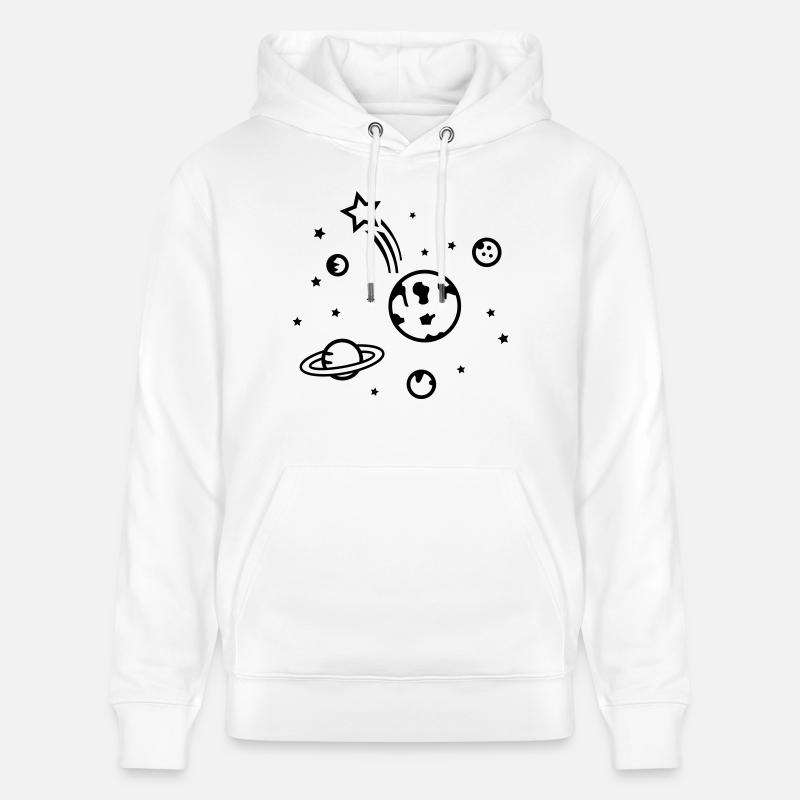 universe - Sweat à capuche bio CRUISER Stanley/Stella Unisexe - blanc