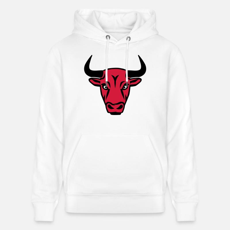 Stier - Stanley/Stella Unisex Bio-Hoodie CRUISER  - Weiß