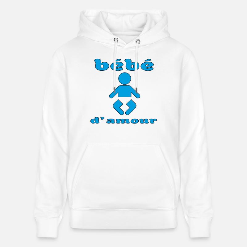 Bébé d'amour - Sweat à capuche bio CRUISER Stanley/Stella Unisexe - blanc