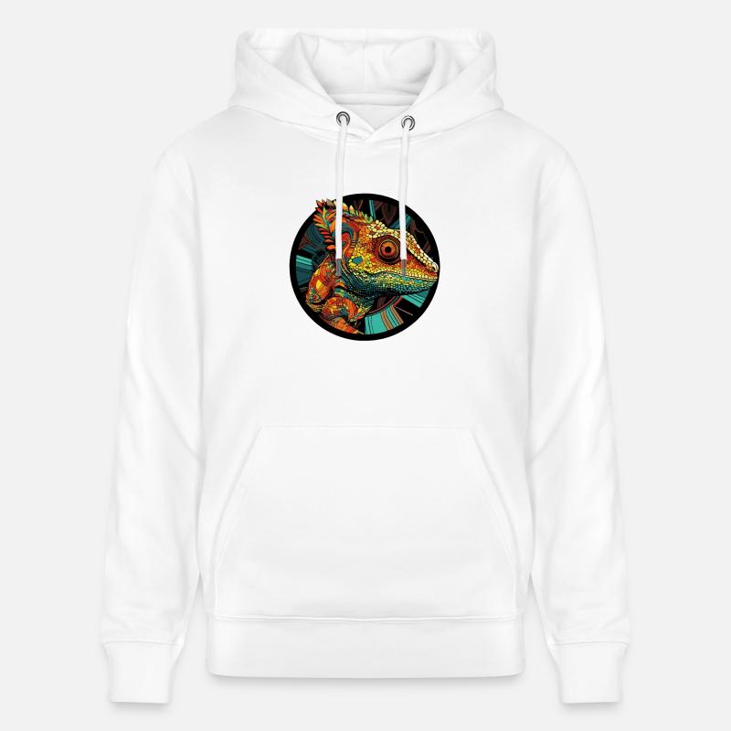 caméléon - Sweat à capuche bio CRUISER Stanley/Stella Unisexe - blanc