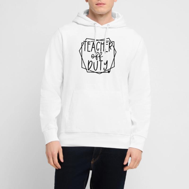 Teacher Off Duty Fun Relaxation Time Design Stanley/Stella CRUISER Unisex Organic Hoodie