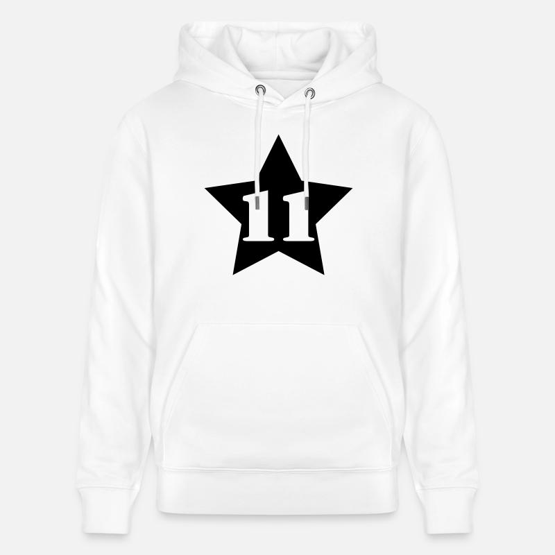 11__star___f1 - Sweat à capuche bio CRUISER Stanley/Stella Unisexe - blanc