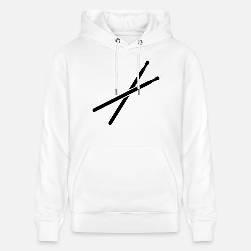 schlagzeug__f1 - Sweat à capuche bio CRUISER Stanley/Stella Unisexe - blanc