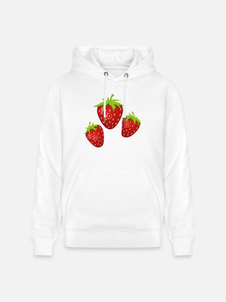 3fraises - Sweat à capuche bio CRUISER Stanley/Stella Unisexe - blanc
