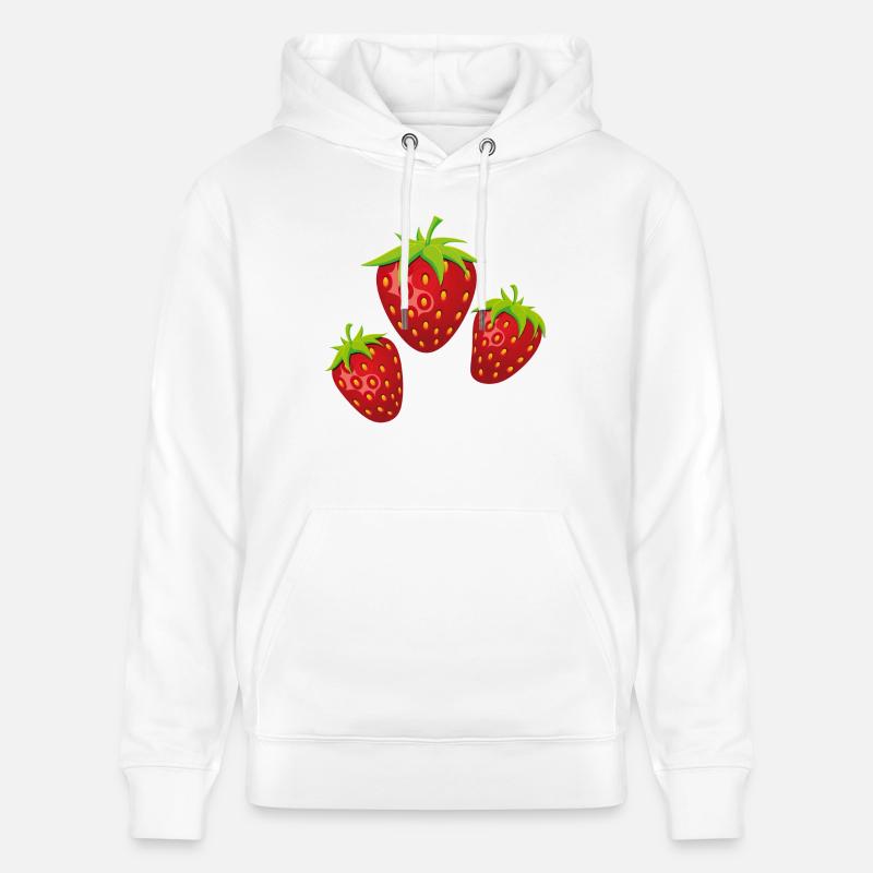 3fraises - Sweat à capuche bio CRUISER Stanley/Stella Unisexe - blanc