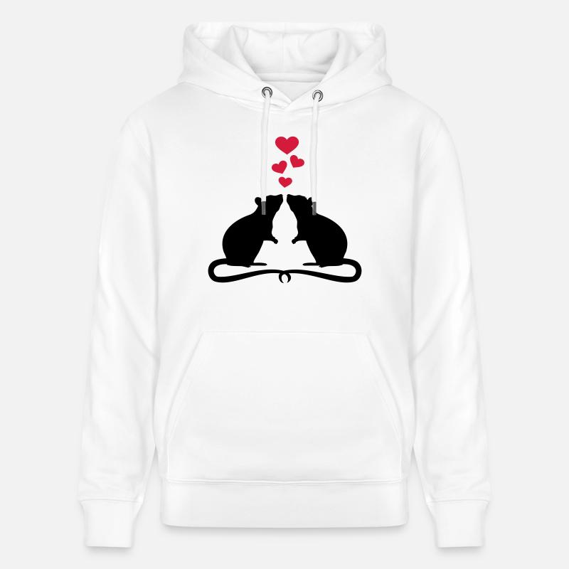 Ratte - Stanley/Stella Unisex Bio-Hoodie CRUISER  - Weiß