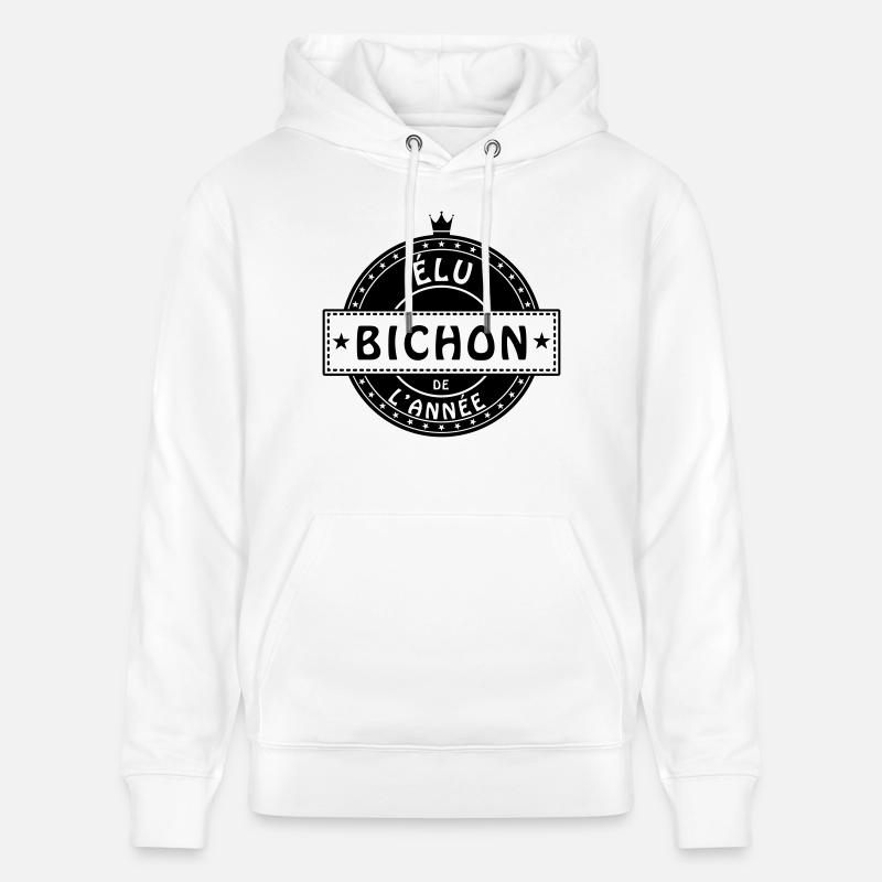 elu bichon - Sweat à capuche bio CRUISER Stanley/Stella Unisexe - blanc