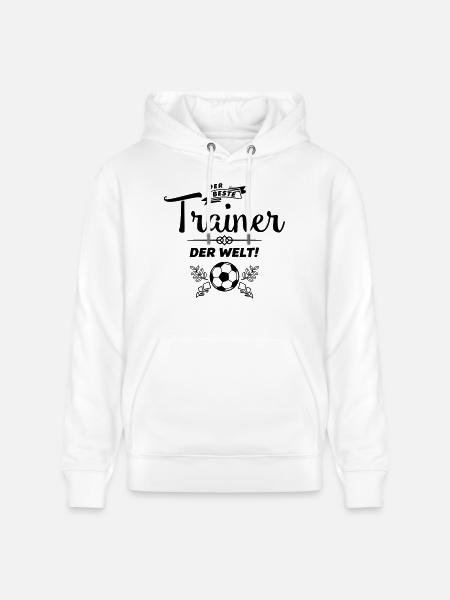 der beste trainer - Stanley/Stella Unisex Bio-Hoodie CRUISER  - Weiß