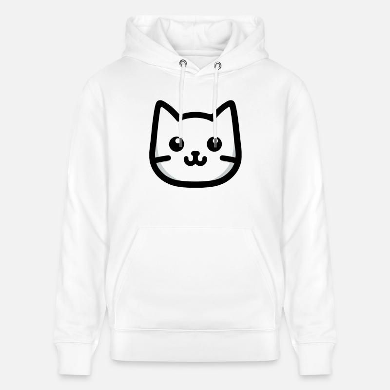 Conception simple pour chat - Sweat à capuche bio CRUISER Stanley/Stella Unisexe - blanc