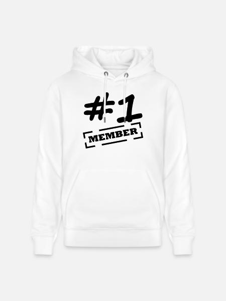 nummer 1 member - Stanley/Stella Unisex Bio-Hoodie CRUISER - Weiß