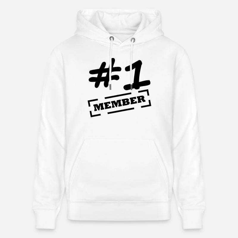 #1 member - Sweat à capuche bio CRUISER Stanley/Stella Unisexe - blanc