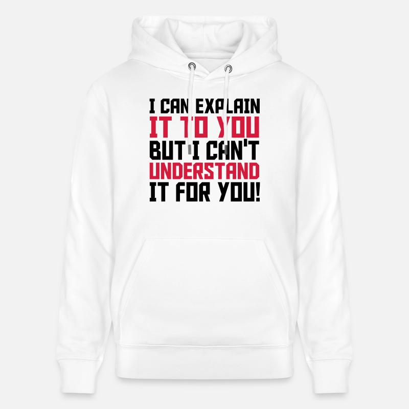 Explain - Sweat à capuche bio CRUISER Stanley/Stella Unisexe - blanc