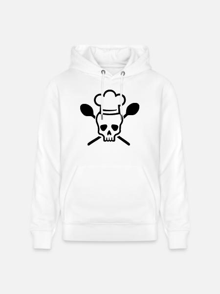 Cuisinier - Sweat à capuche bio CRUISER Stanley/Stella Unisexe - blanc