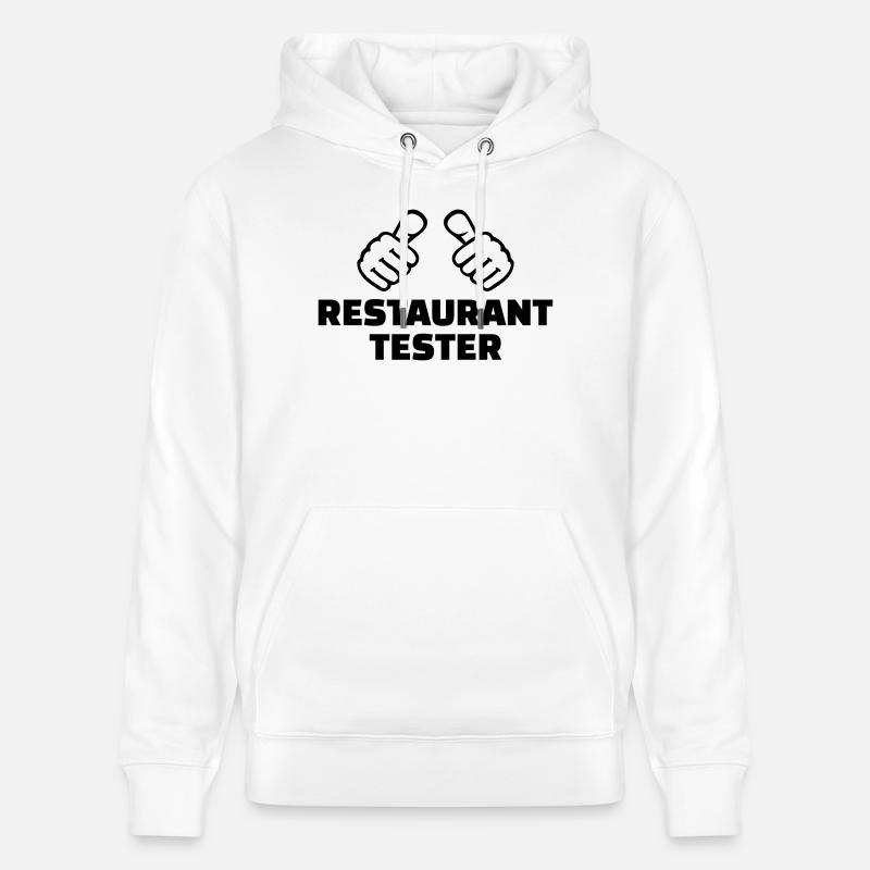 Restaurant tester - Sweat à capuche bio CRUISER Stanley/Stella Unisexe - blanc