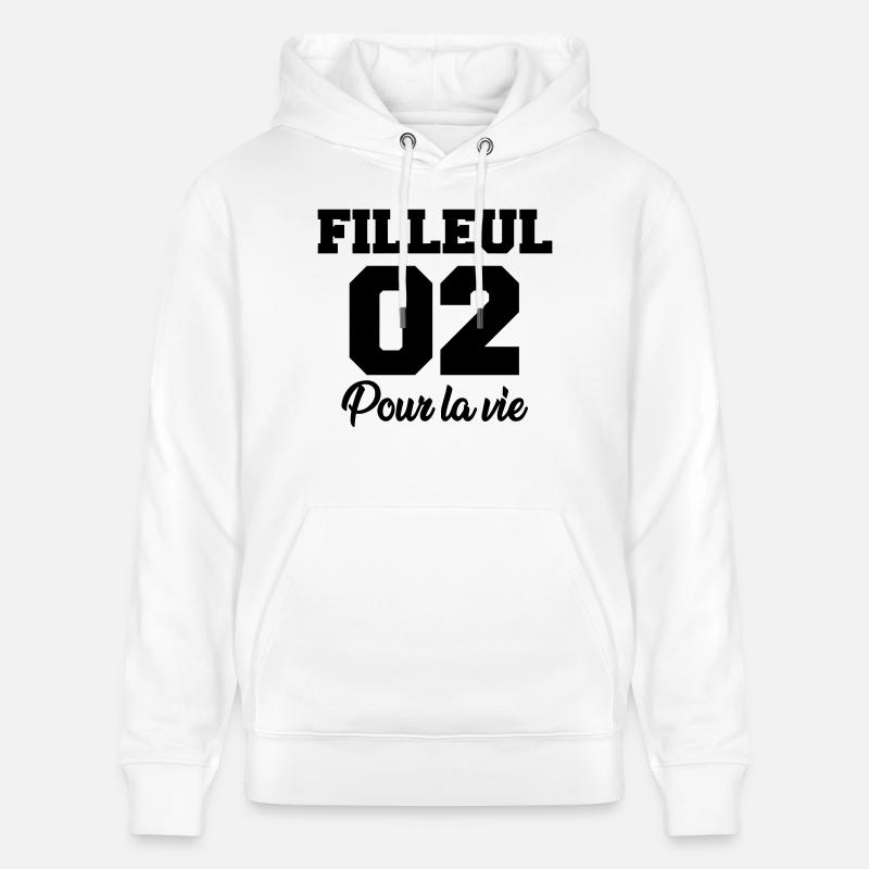 filleul 02 pour la vie - Sweat à capuche bio CRUISER Stanley/Stella Unisexe - blanc