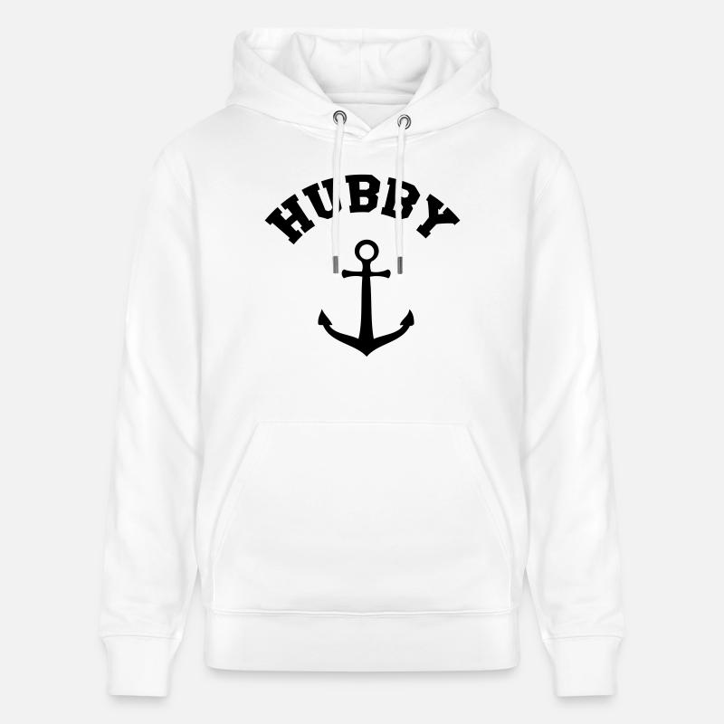 hubby_anchor - Sweat à capuche bio CRUISER Stanley/Stella Unisexe - blanc