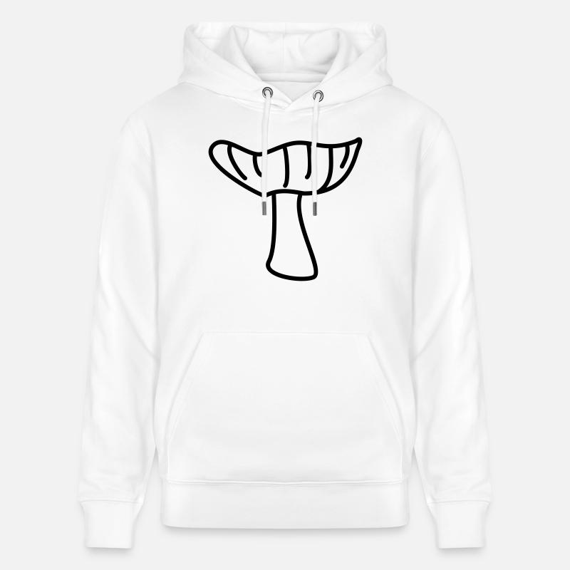 Champignon - Sweat à capuche bio CRUISER Stanley/Stella Unisexe - blanc