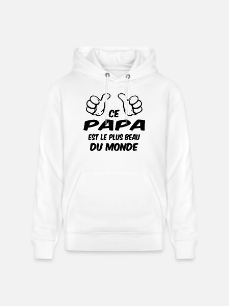 BEST Dad - Stanley/Stella CRUISER Unisex Organic Hoodie - white