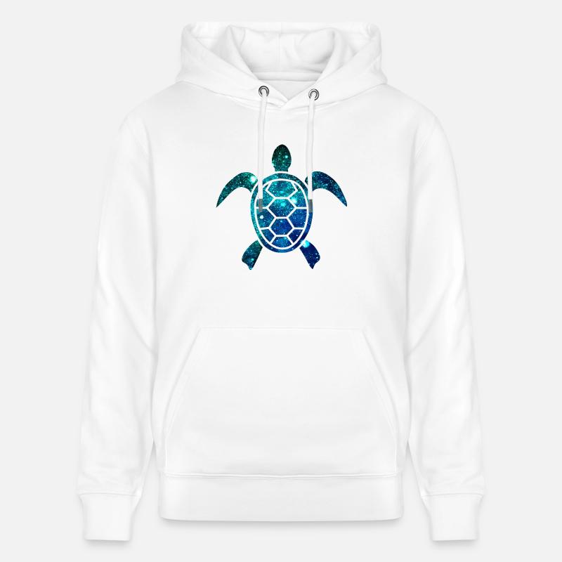 Kosmische Schildkröte - Stanley/Stella Unisex Bio-Hoodie CRUISER  - Weiß