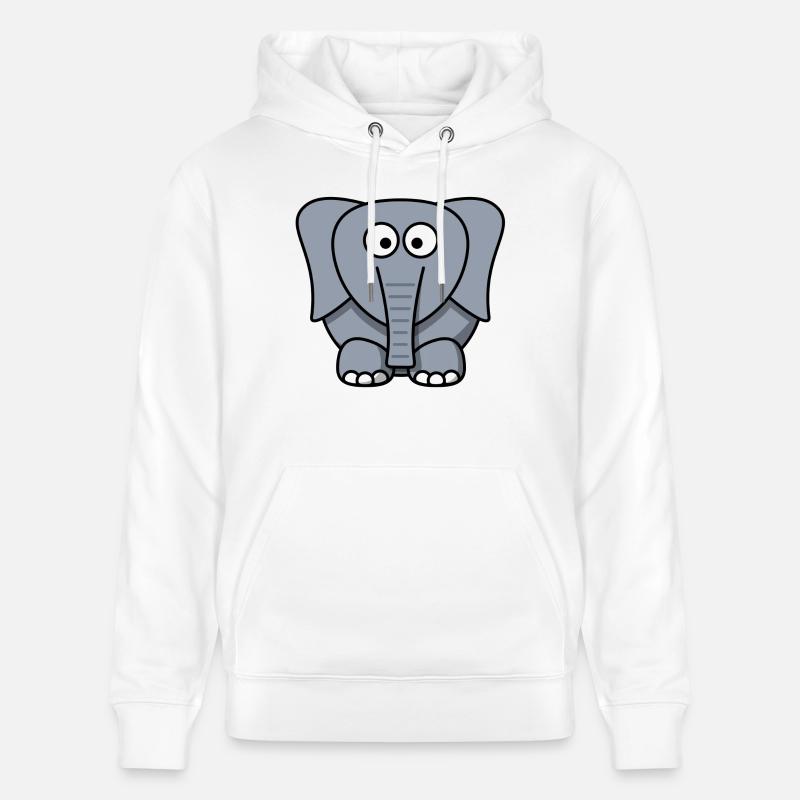 Elephant Elephant Cirque - Sweat à capuche bio CRUISER Stanley/Stella Unisexe - blanc