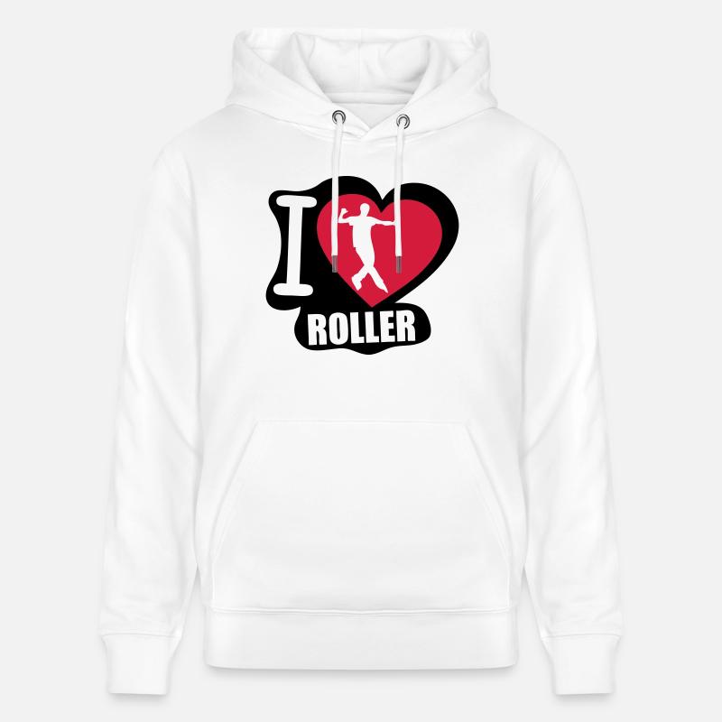 i love roller - Sweat à capuche bio CRUISER Stanley/Stella Unisexe - blanc