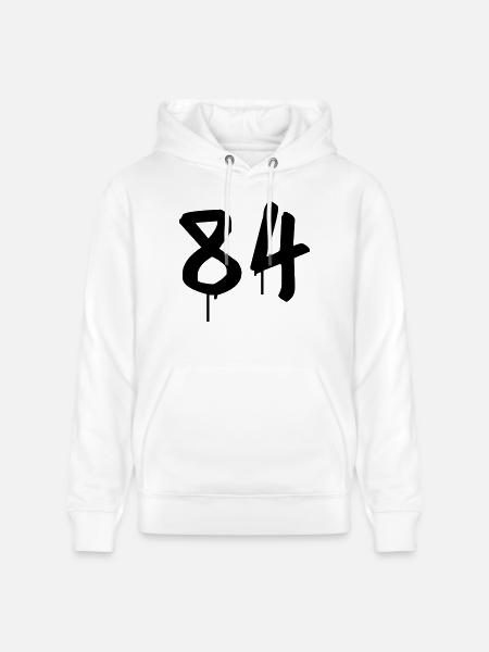 Graffiti : 84 - Stanley/Stella CRUISER Unisex Organic Hoodie - white