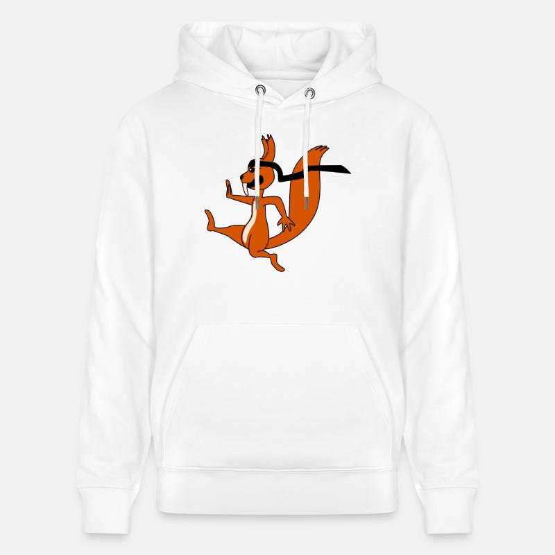 Ninja Eichhörnchen - Stanley/Stella Unisex Bio-Hoodie CRUISER  - Weiß