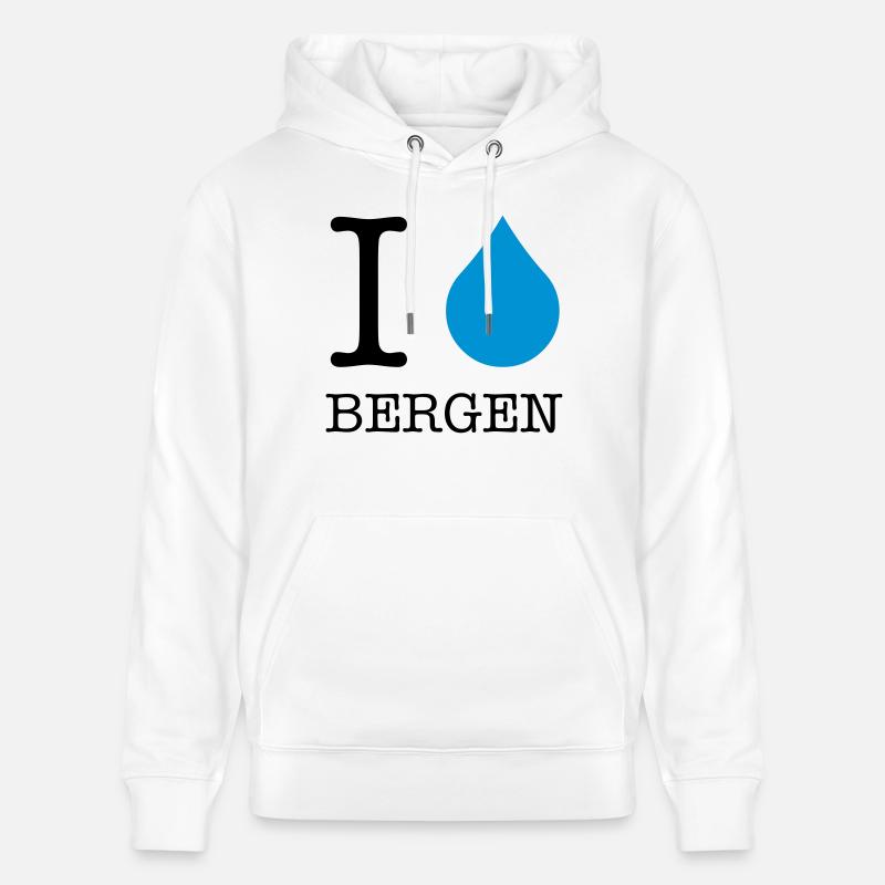 J’ADORE BERGEN - Sweat à capuche bio CRUISER Stanley/Stella Unisexe - blanc